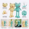 Creative frog throw pillow doll, plush toy doll, children's export wholesale doll, healing animal comfort, creative and cute frog doll set, children's fabric doll, yellow and green frog doll gift, companion toy Specification image